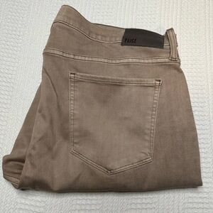 PAIGE Men's Light Brown Jeans